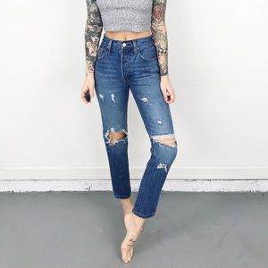 ❤️SOLD❤️Levi’s 501 Skinny Distressed Jeans